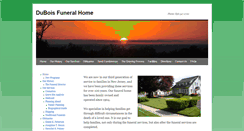 Desktop Screenshot of duboisfuneralhome.net